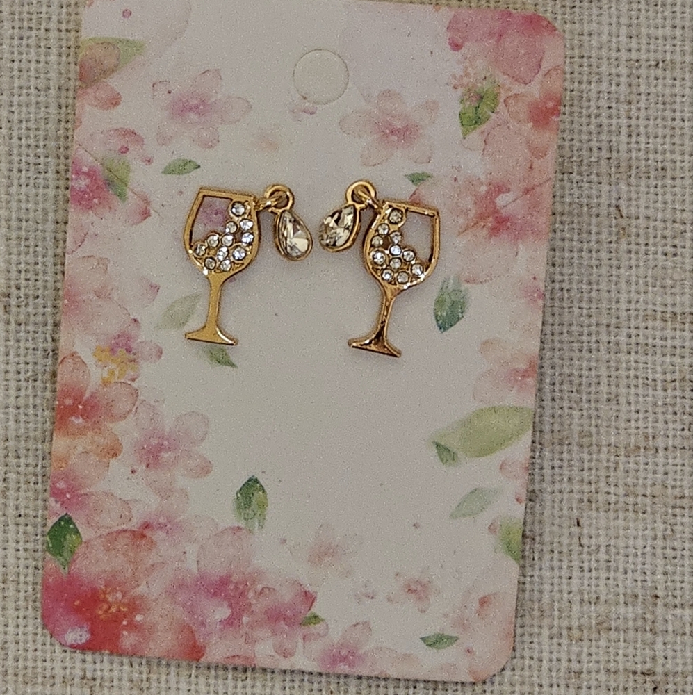 Wine Glass Earrings